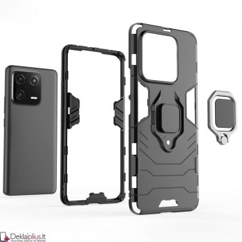 Sustiprintas dėklas 4in1 - juodas (Xiaomi 13)